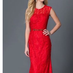 Promgirl Prom/Military Lace Ball Gown